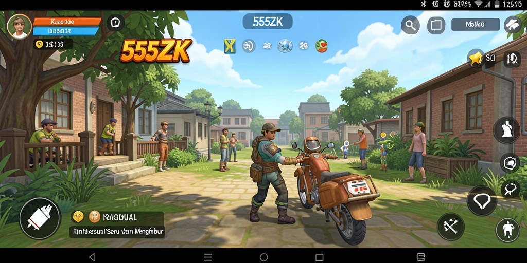 Tampilan antarmuka game 555ZK yang menarik dan mudah digunakan.