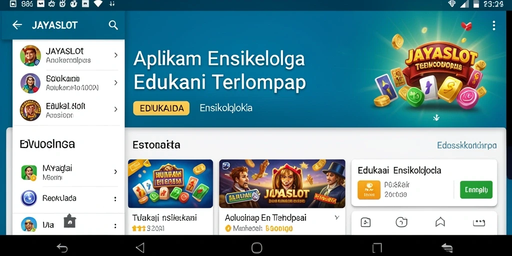 Antarmuka JAYASLOT yang informatif dan menarik.