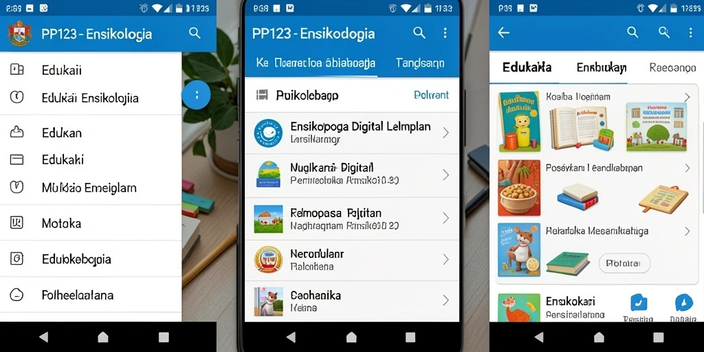 Antarmuka aplikasi PP123 yang informatif dan menarik.