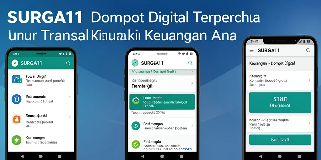 Antarmuka utama SURGA11 yang intuitif dan mudah digunakan.