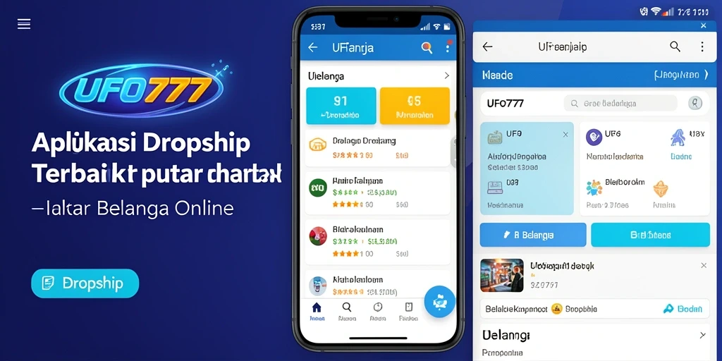 Tampilan antarmuka <strong>UFO777</strong> yang memudahkan navigasi belanja Dropship.